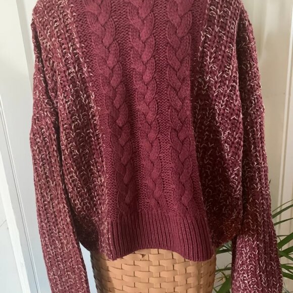 Noisy May "Lori Cable Knit Sweater" XL 100% acrylic. Purchased online at HBC. - Picture 3 of 4